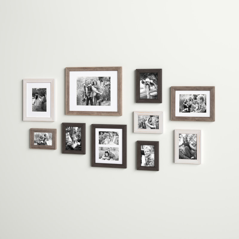 Ophelia & Co. Rayburn 10 Piece Beveled Wood Gallery Wall Frame Set